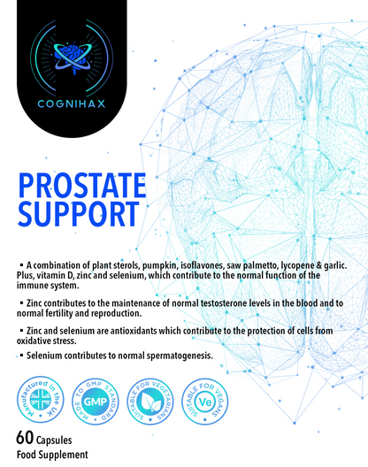 Prostate support with plant sterols, Zinc & Saw Palmetto. 1 month supply.